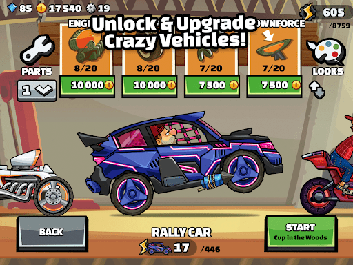 Screenshot Hill Climb Racing 2