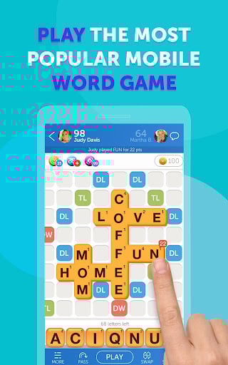 Screenshot Words With Friends Crosswords