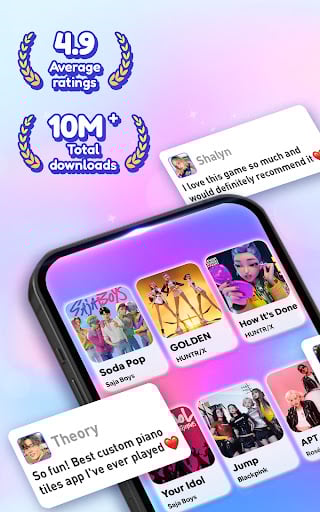 Screenshot Kpop Tiles: Piano Rhythm Game