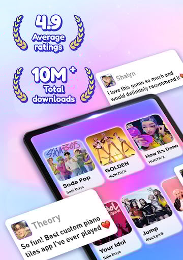 Screenshot Kpop Tiles: Piano Rhythm Game