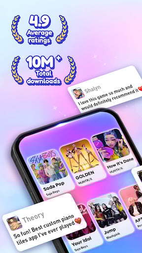 Screenshot Kpop Tiles: Piano Rhythm Game